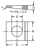 DIN 435 Шайба косая  для двутавров