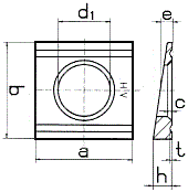 DIN 6918 Шайба клиновая косая
