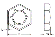 DIN 7967 Контргайка (гайка стопорная)