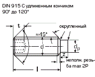DIN 915 Винт установочный