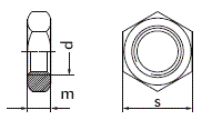 DIN 936 Гайка низкая