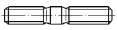 DIN 940 Шпилька резьбовая оцинкованная, 2.5d