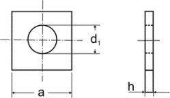 DIN 436 Шайба квадратная